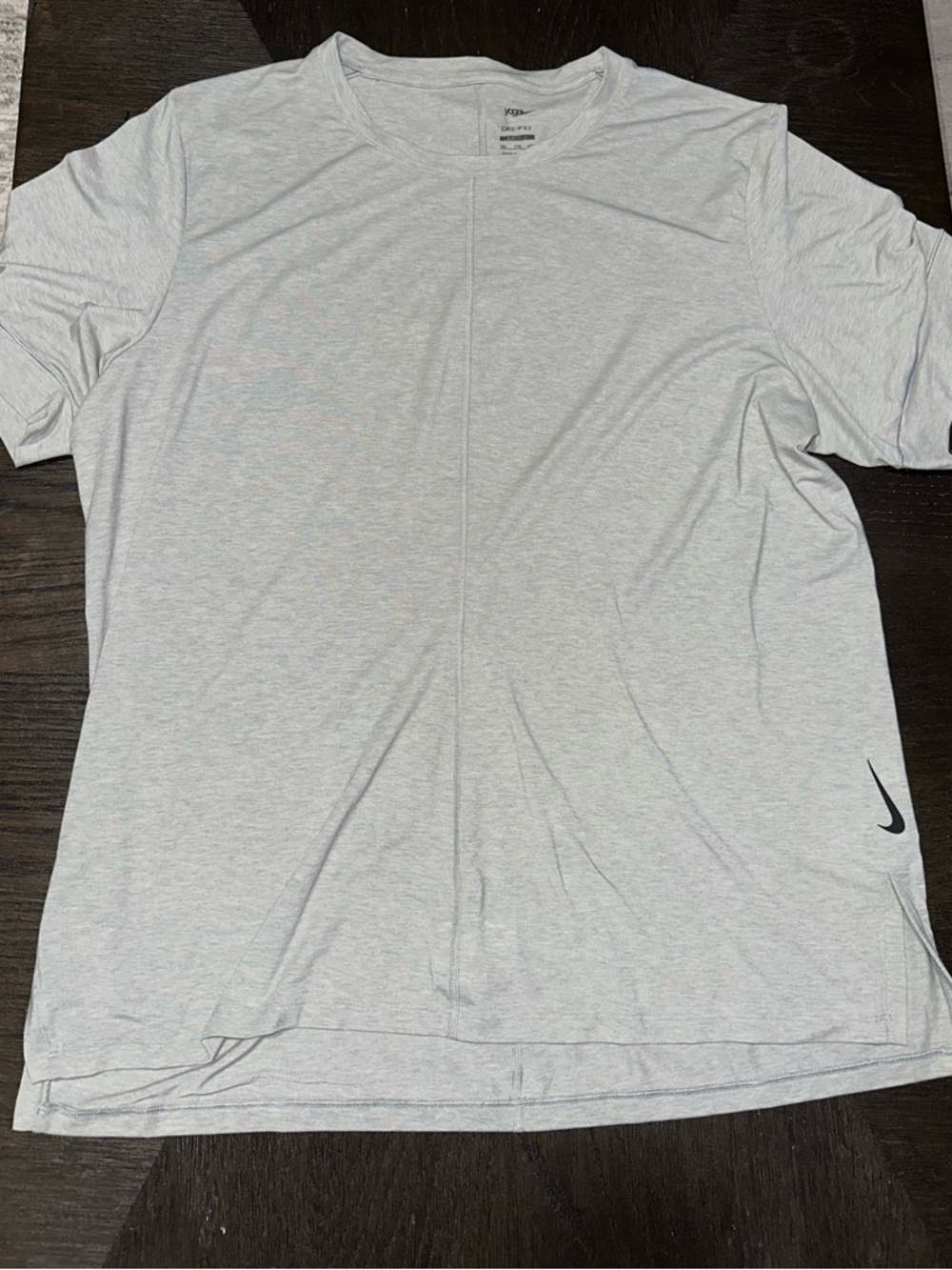 Nike Light Gray Short Sleeve Dri-FIT Tee